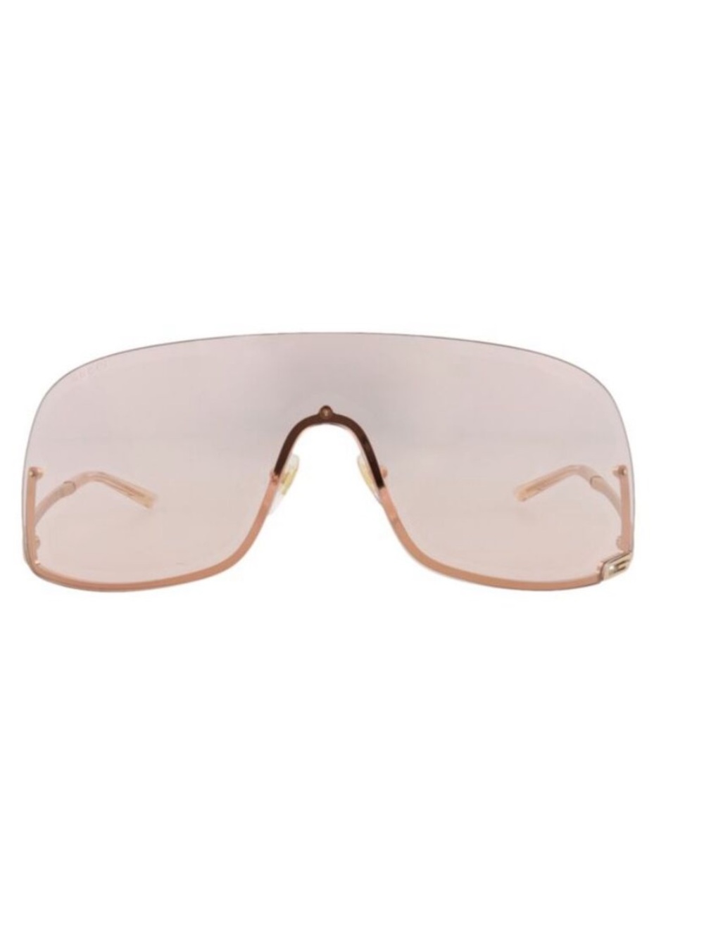 Gucci Pink Shield Sunglasses with Gradient Lens